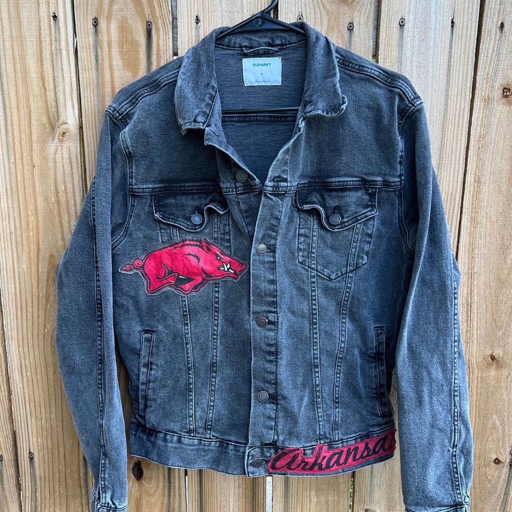 University of Arkansas Hogs Jean Jacket